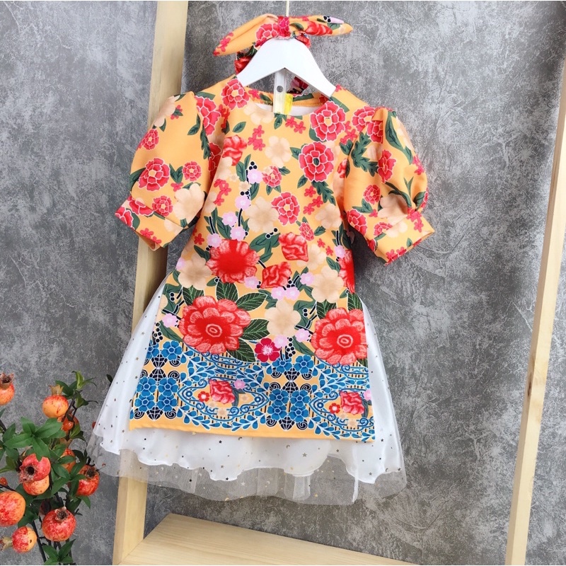 Bộ cách tân hoa nở mùa xuân cho bé gái - BCTH