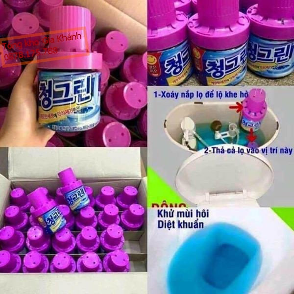 Lọ Thả Bồn Cầu Hàn Quốc, Khử Mùi Diệt Sạch Vi Khuẩn Tỏa Hương Thơm Mát