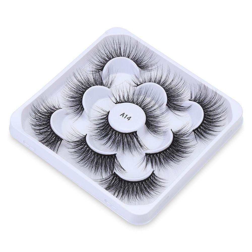 Bộ 5 Cặp Lông Mi Giả SKONHED Mềm Mại Và Dày Dặn