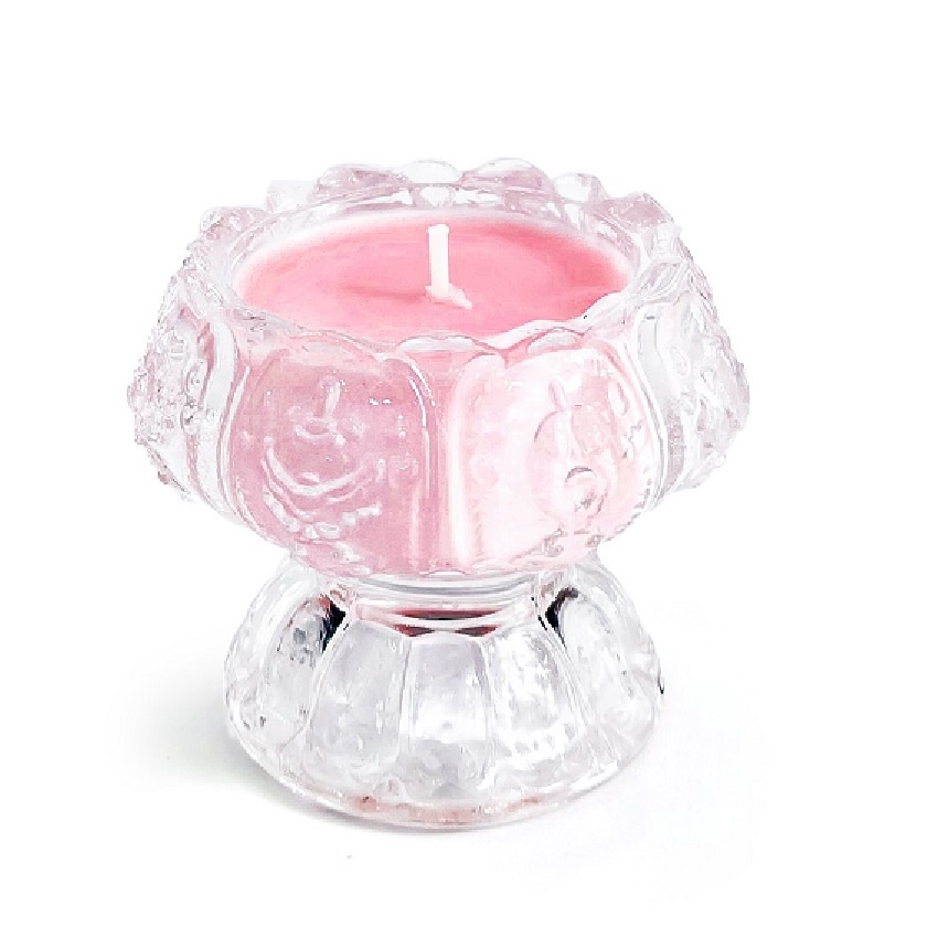 [8 màu] Ly nến thơm hoa sen Miss Candle FTRAMART NQM5647 (Lựa chọn màu)