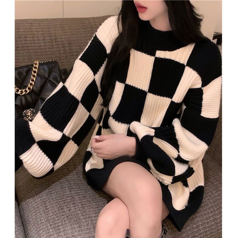 Áo Sweater Thiết Kế Dày Dặn Phong Cách Hàn Quốc Thời Trang Thu Đông Mới Cho Nữ