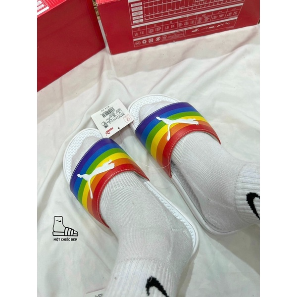 [HÀNG CHÍNH HÃNG] DÉP PUMA COOL CAT WHITE ROSE GOLD SLIDE SANDAL - DÉP QUAI NGANG SIÊU ÊM - 37101614