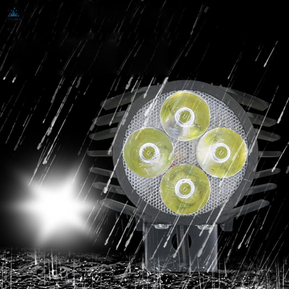 Đèn Pha 4 Bóng 12W Cho Xe Đạp Điện