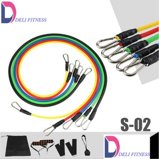 Bộ 5 Dây Ngũ Sắc Tập Full Body Mẫu S02( Hàng cao cấp loại 1)- Bảo hành 1 đổi 1 trong vòng 7 ngày tại DELI