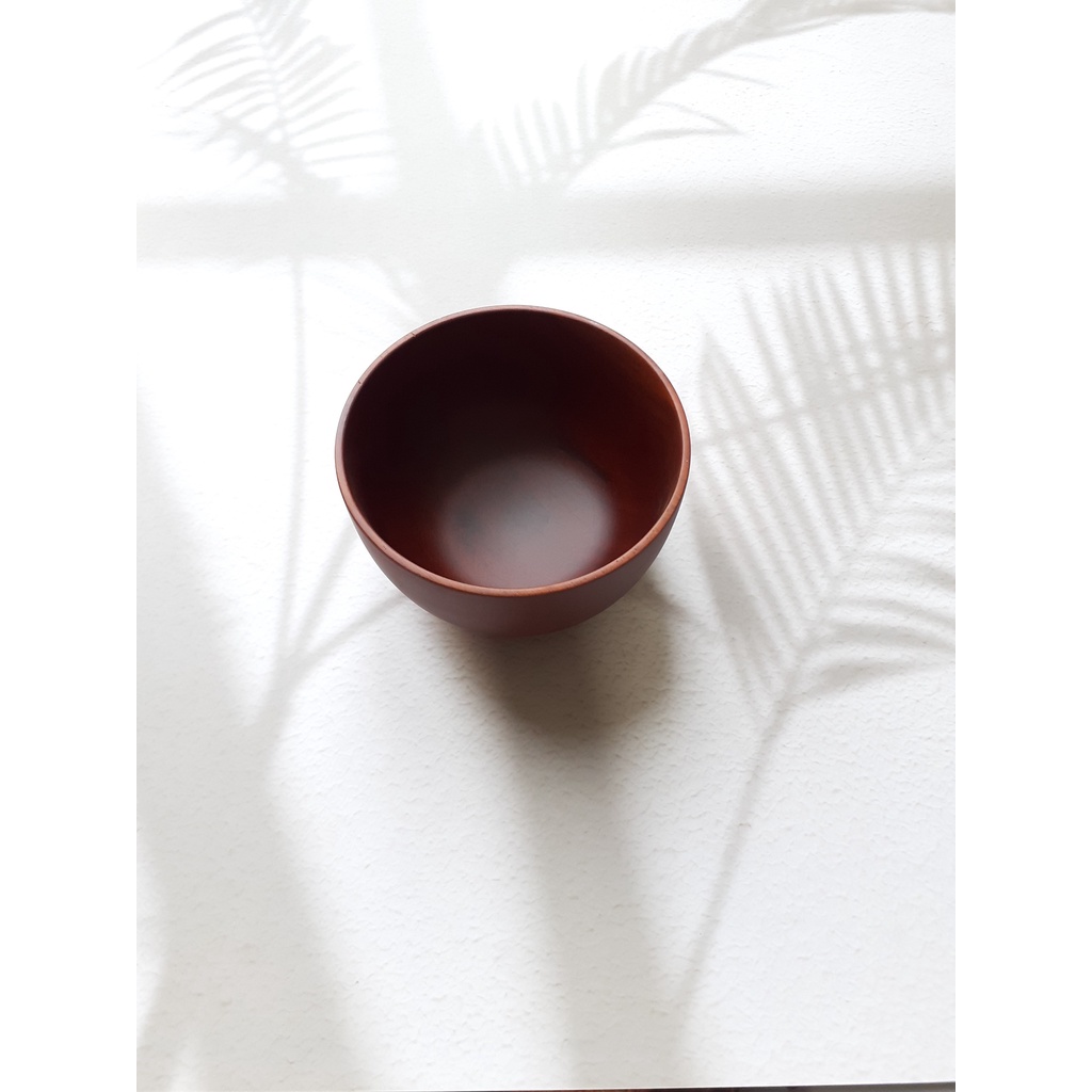 Bát gỗ, tô gỗ đựng salad màu Nâu đỏ đẹp VITRAPRO