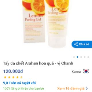 Tẩy da chết ARAHAN HOA QUẢ ( HÀNG CHÍNH HÃNG )