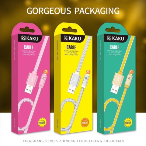 Cáp sạc iKaku KSC-090 cho IP có đèn led