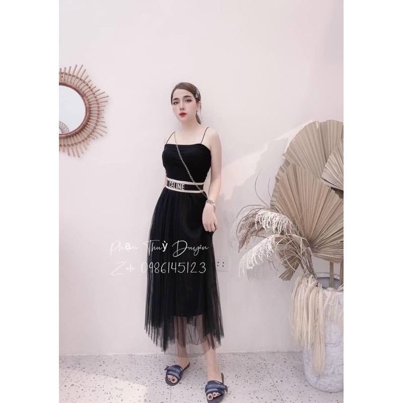 BÁN SỈ CHÂN VÁY LƯỚI CẠP CHỮ CE.LIN CHO NỮ | BigBuy360 - bigbuy360.vn