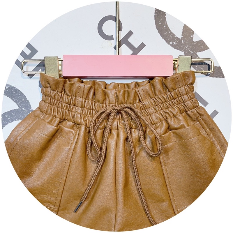 Quần sooc da cao cấp cho bé gái 15-35kg