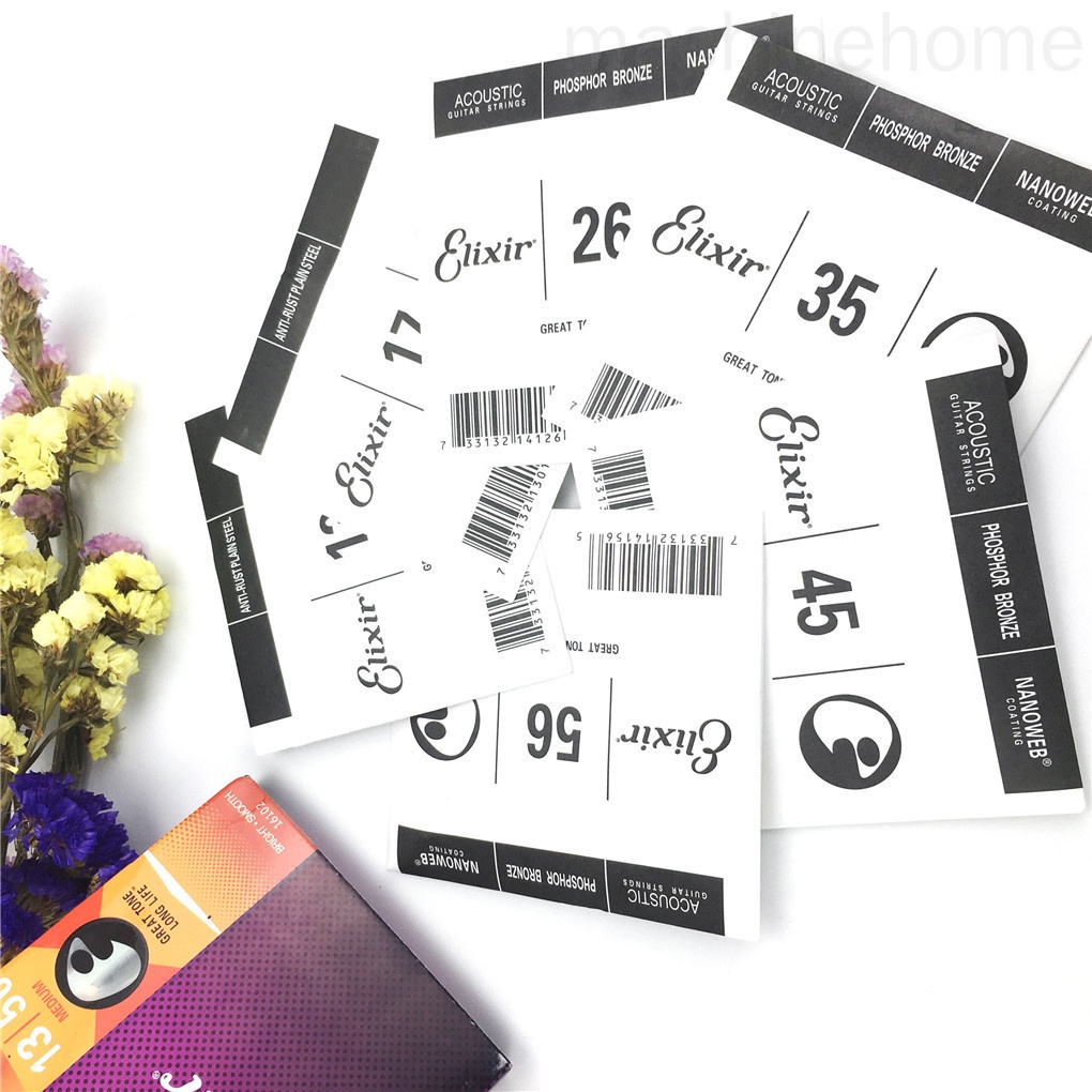 Set 6 dây đàn guitar siêu nhẹ chống ăn mòn cho Elixir 16102 13-56