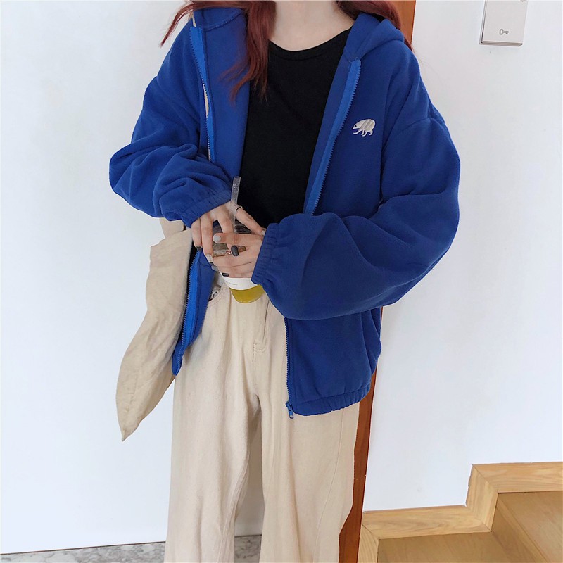 [Ảnh thật] Áo khoác nỉ bông ULZZANG cực ấm Hot trend 2021 | BigBuy360 - bigbuy360.vn