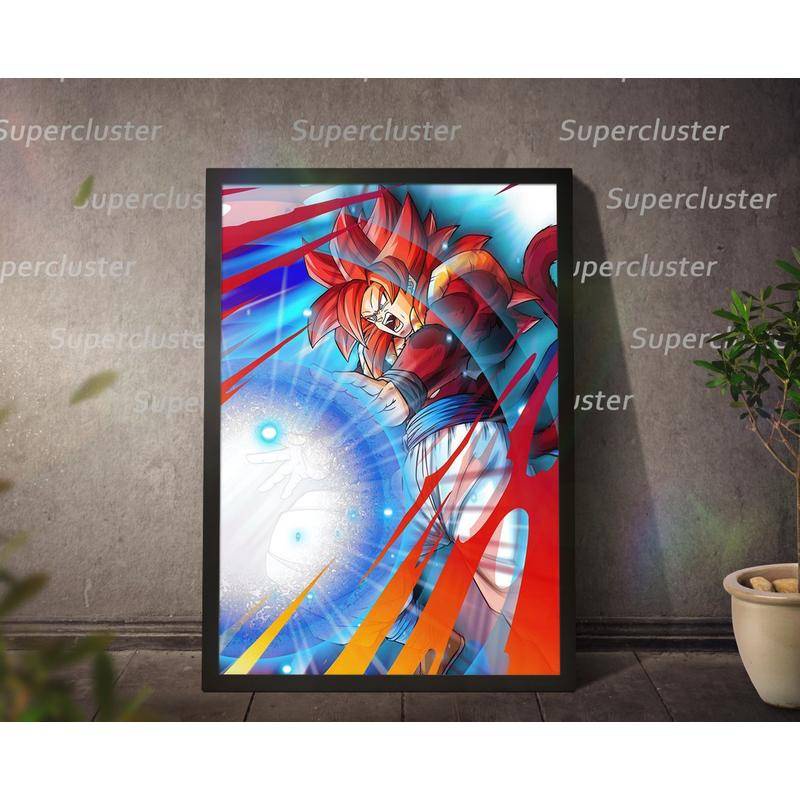 Tranh Vải Bạt Treo Tường Trang Trí In Hình Nhân Vật Goku Vegeta Trong Phim Hoạt Hình Dragon Ball