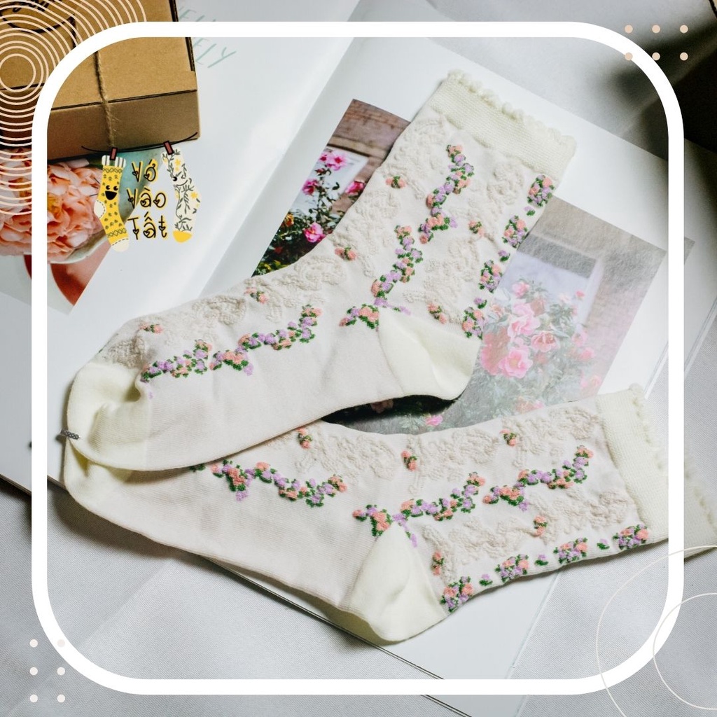 TẤT VỚ CỔ CAO TÍM NỮ TÍNH