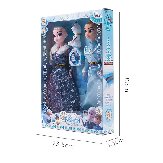 Set 3 Mô Hình Nhân Vật Phim Frozen &amp; Anna 12