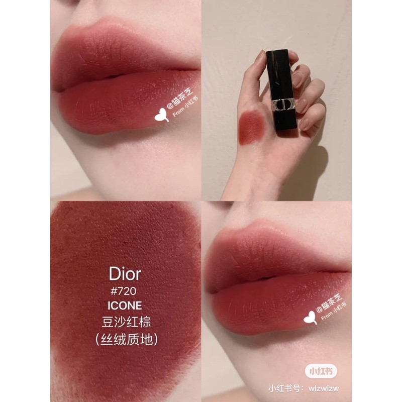 (AUTH) Son Dior Rouge Velvet màu 720 Đỏ Hồng