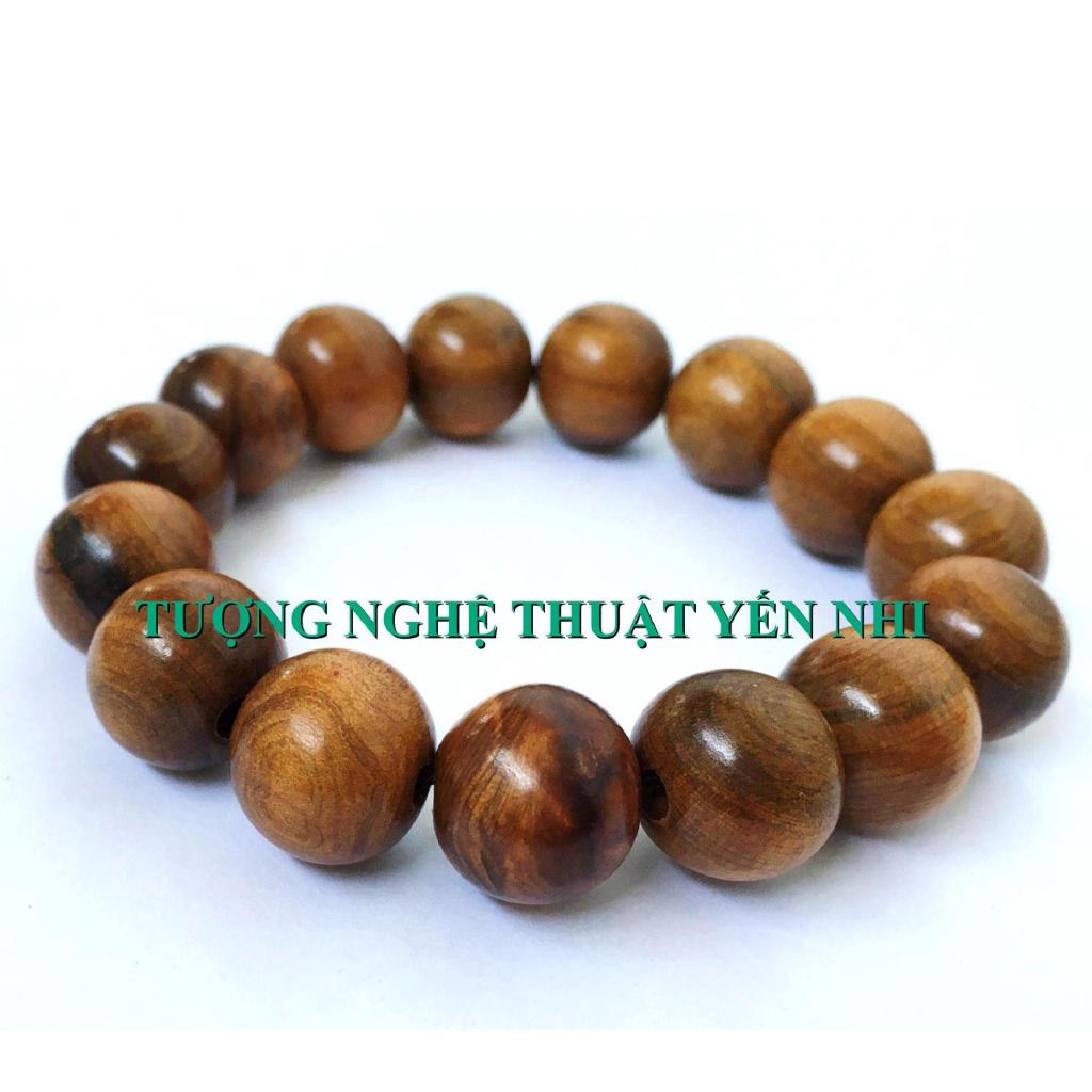 Vòng tay gỗ Xá xị cao cấp hạt 14mm