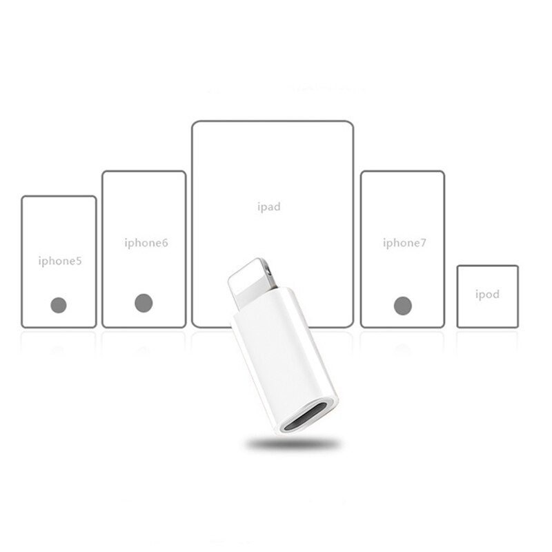 OTG Chuyển Đổi Đầu Đực Lightning iPhone Sang Type C Đầu Cái, Adapter OTG Type C To Lightning, cáp usb otg type C Lightni