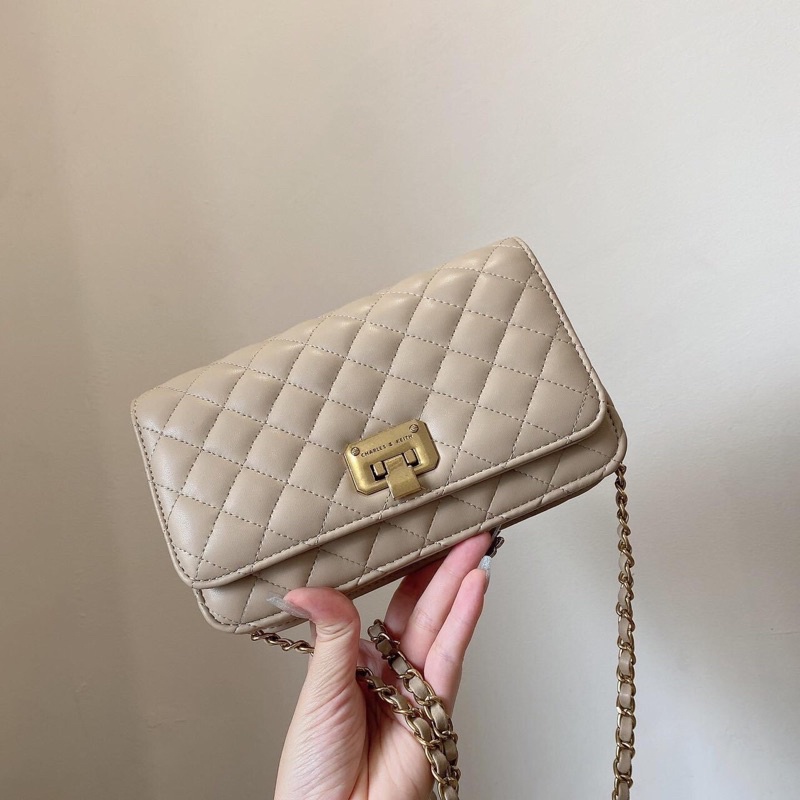 Túi ck nắp gập ô trám size 18