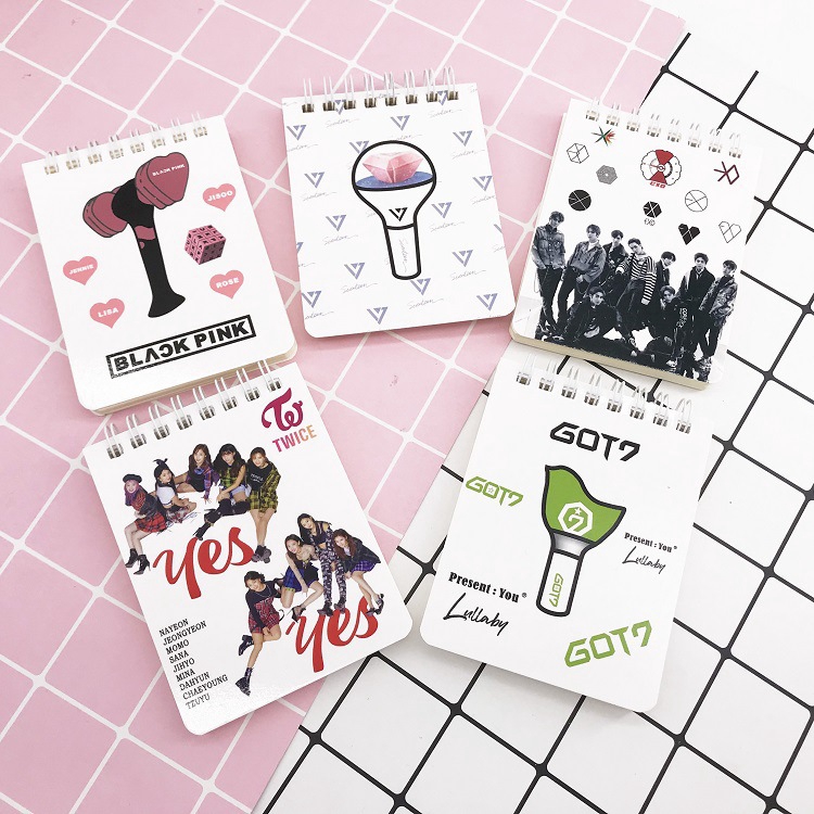 KPOP BTS GOT7 EXO Coil Notepad Notebook