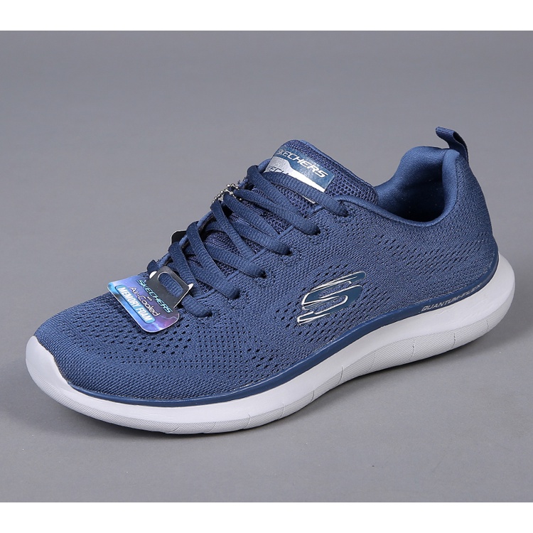 Giày thể thao chính hãng skechers quantumflex màu xanh cho nam nữ