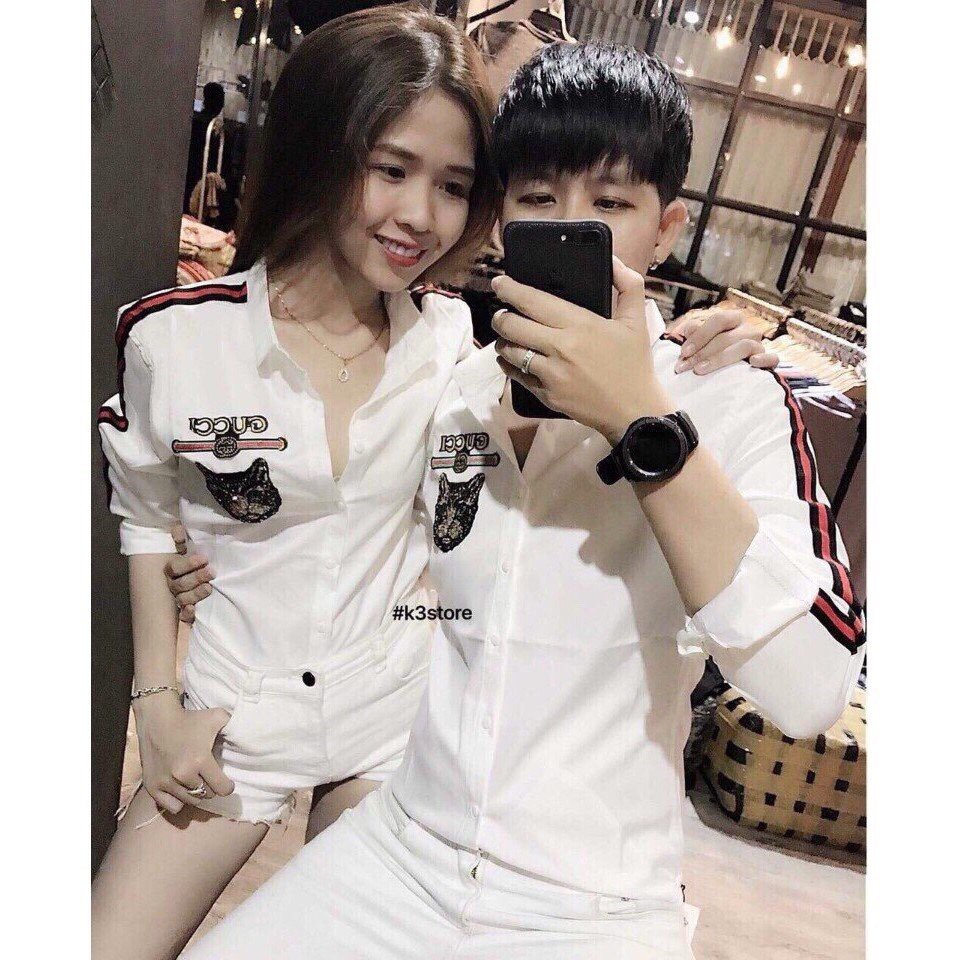 ÁO SƠ MI NAM NỮ DÀI TAY PHONG CÁCH MÈO MS 02 MON [GIÁ 1 ÁO] [HÀNG XƯỞNG GIÁ RẺ] HANGF ĐẸP CHẤT LƯỢNG SỐ 1 VIỆT NAM