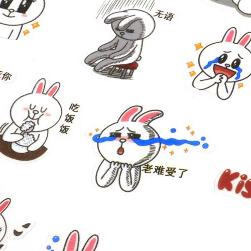 Bộ Sticker MỜ trang trí sổ tay, album dán (SB01)