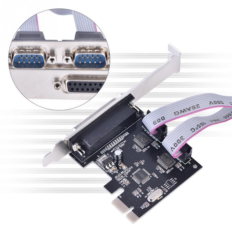 Card Chuyển Đổi Pci-e Sang 2 Db9 Rs232 Serial Port + 1 Db25