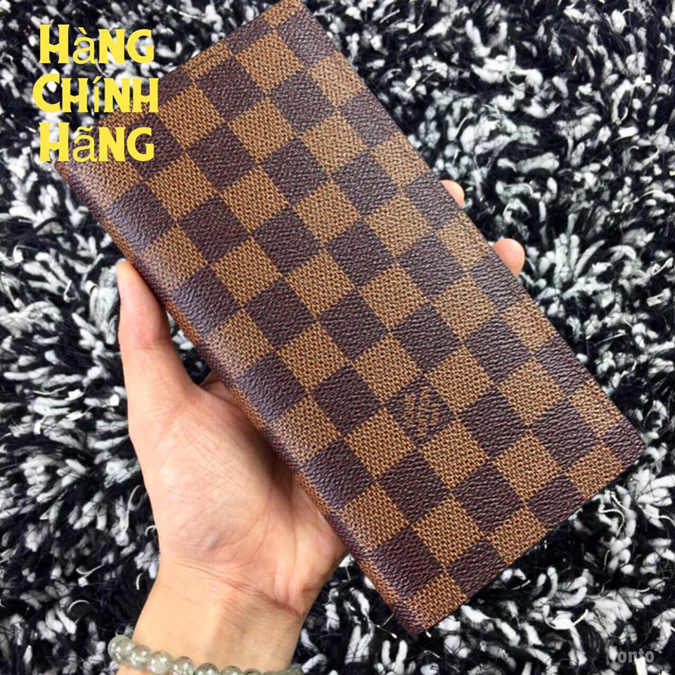 ⚡FLASH SALE⚡Ví Da Nam - Bóp Da Nam Dài Nâu Hàn Quốc V26 bopdanamnucaocap