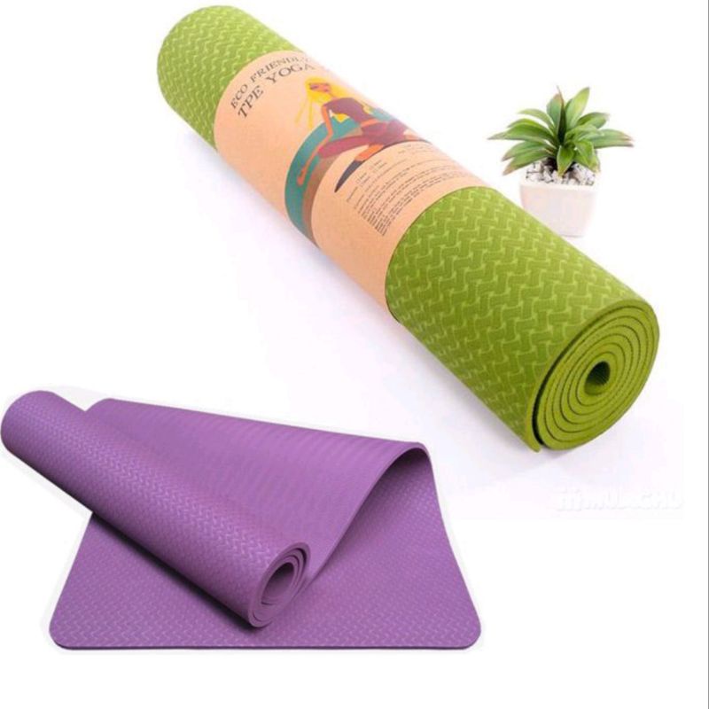 THẢM TẬP YOGA TPE 2 LỚP DÀY 6MM