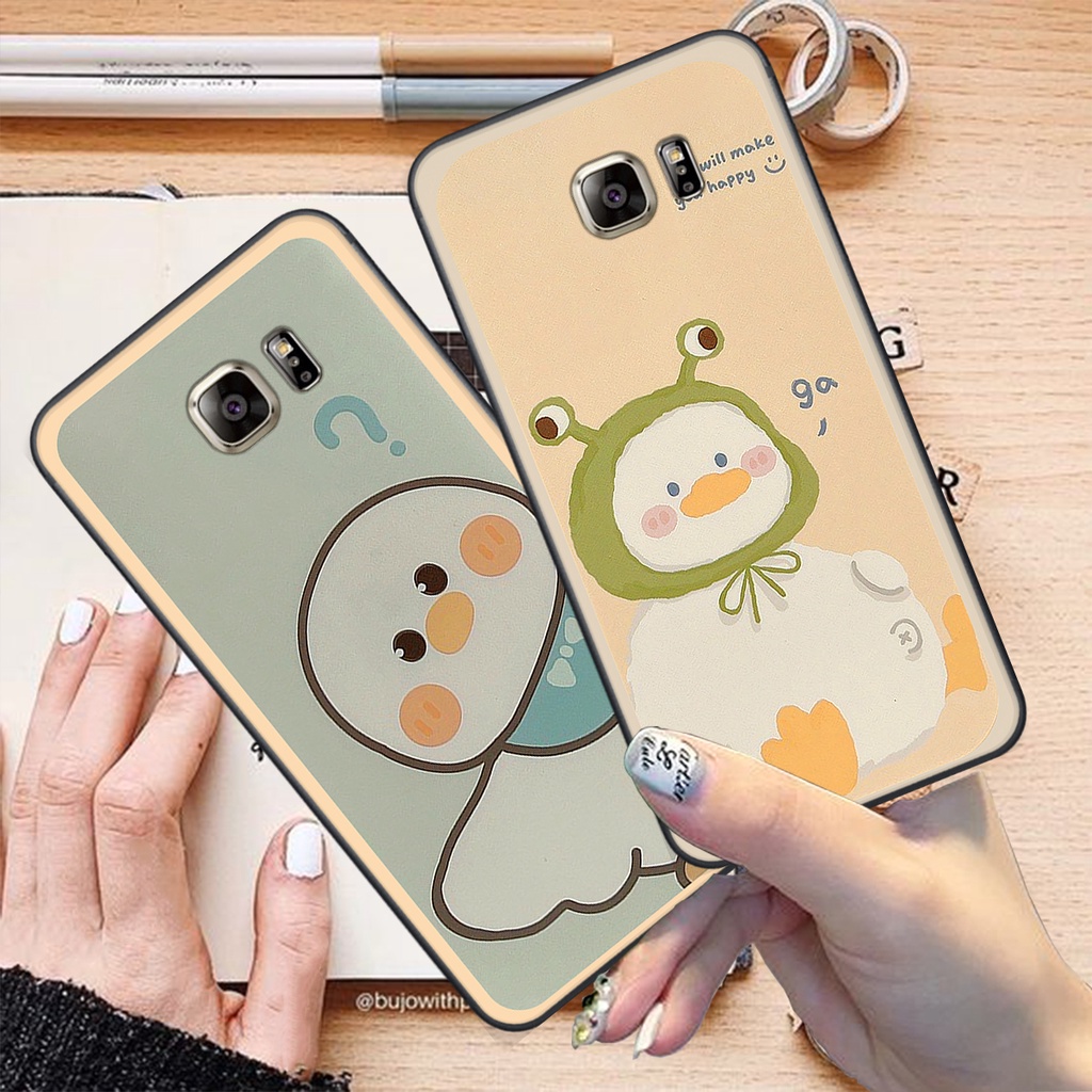 Ốp Samsung Note 5 / 6 / 7 bộ hình cute dễ thương gấu thỏ xinh xắn vẽ tay lạ mắt