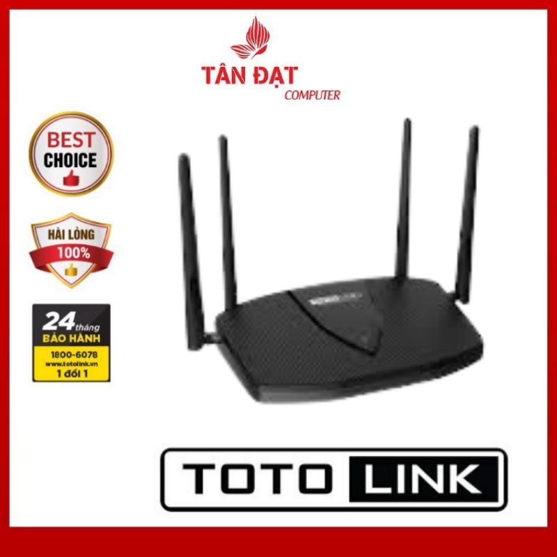 Bộ phát wifi 6 Totolink X5000R Công Nghệ Mu - MiMo Chuẩn AX1800 -  Chính hãng -Full box nguyên siu