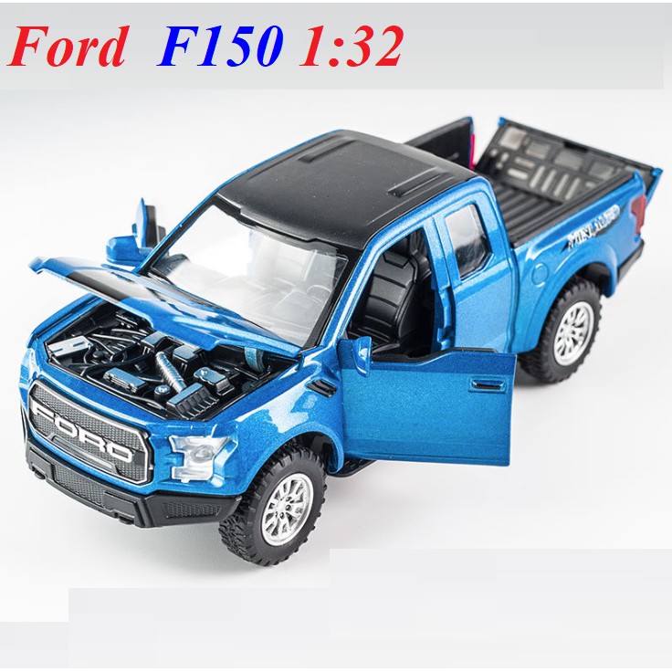 Mô hình Xe Ford F150 Raptor tỷ lệ 1:32 xe bằng sắt đồ chơi trẻ em