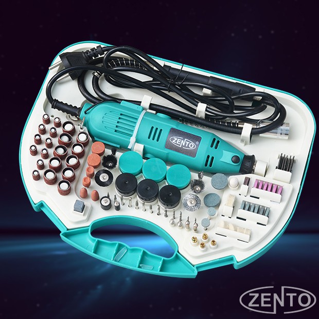 Máy khoan, mài, khắc mini đa năng 252 chi tiết Zento JS10B