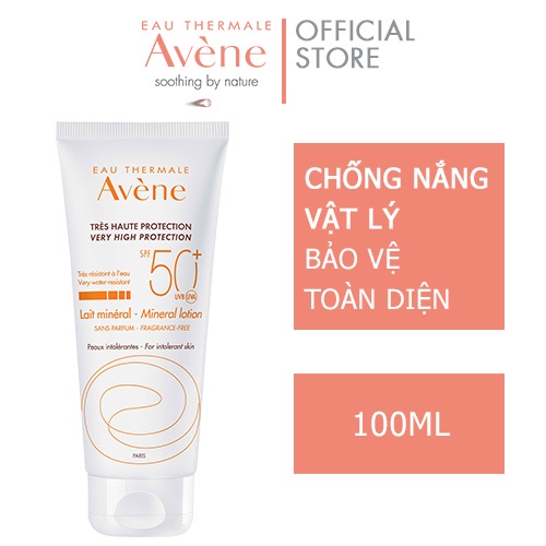 Kem chống nắng bảo vệ cao cho da nhạy cảm Avène Very High Protection Mineral Cream SPF 50+