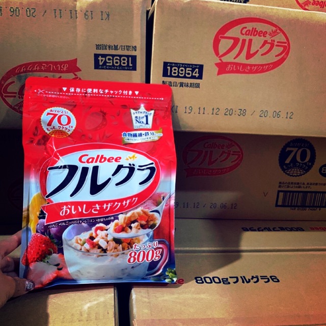 Ngũ cốc Calbee Nhật gói 800g