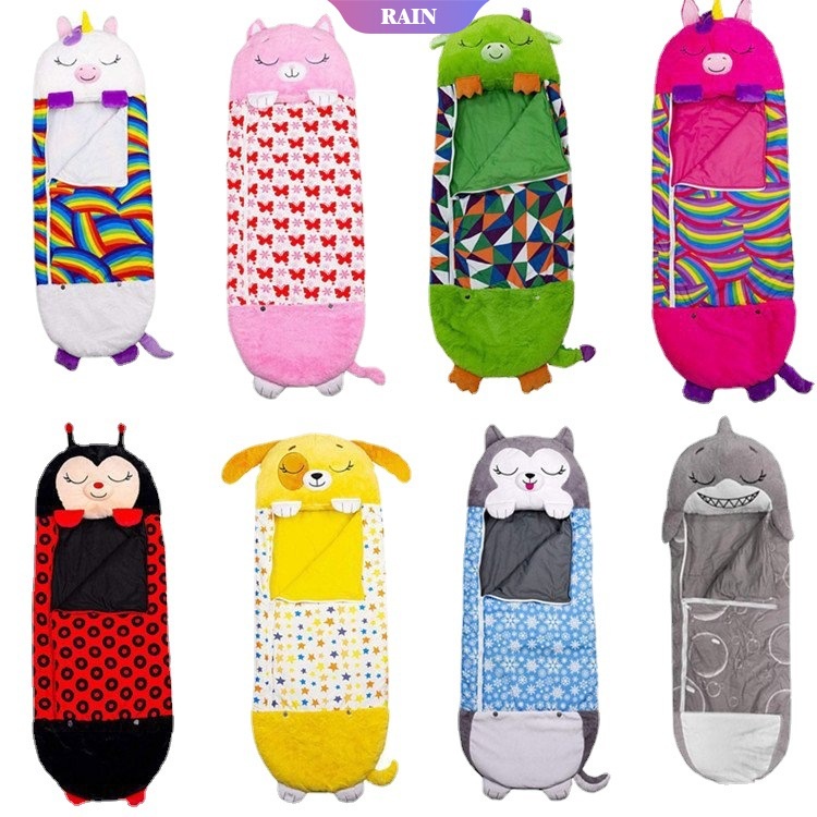 1 Gối Ngủ Mềm Mại Giữ Ấm Họa Tiết Hoạt Hình Dễ Thương Cho Bé