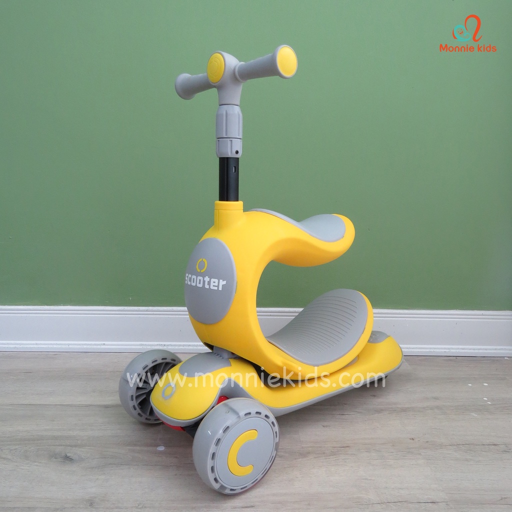 Xe trượt scooter cho bé SASA 3 in 1, xe trượt scooter 3 bánh trẻ em - Monnie Kids