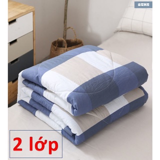 [Săn Giá rẻ] Chăn hè chần bông đắp 2 mặt - mền ngủ cotton 1.6x2m - chất liệu cotton thoáng mát - Giao Mẫu Ngẫu Nhiên