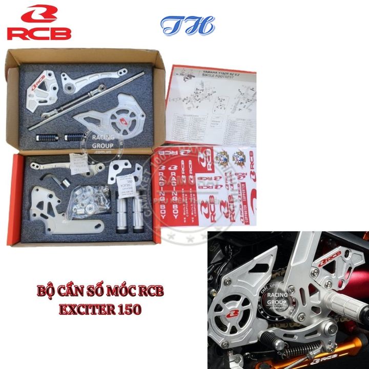 Bộ Cần Số Móc Exciter 150 RCB S2 Kiêm Đế Chân Chính Hãng Racing Boy