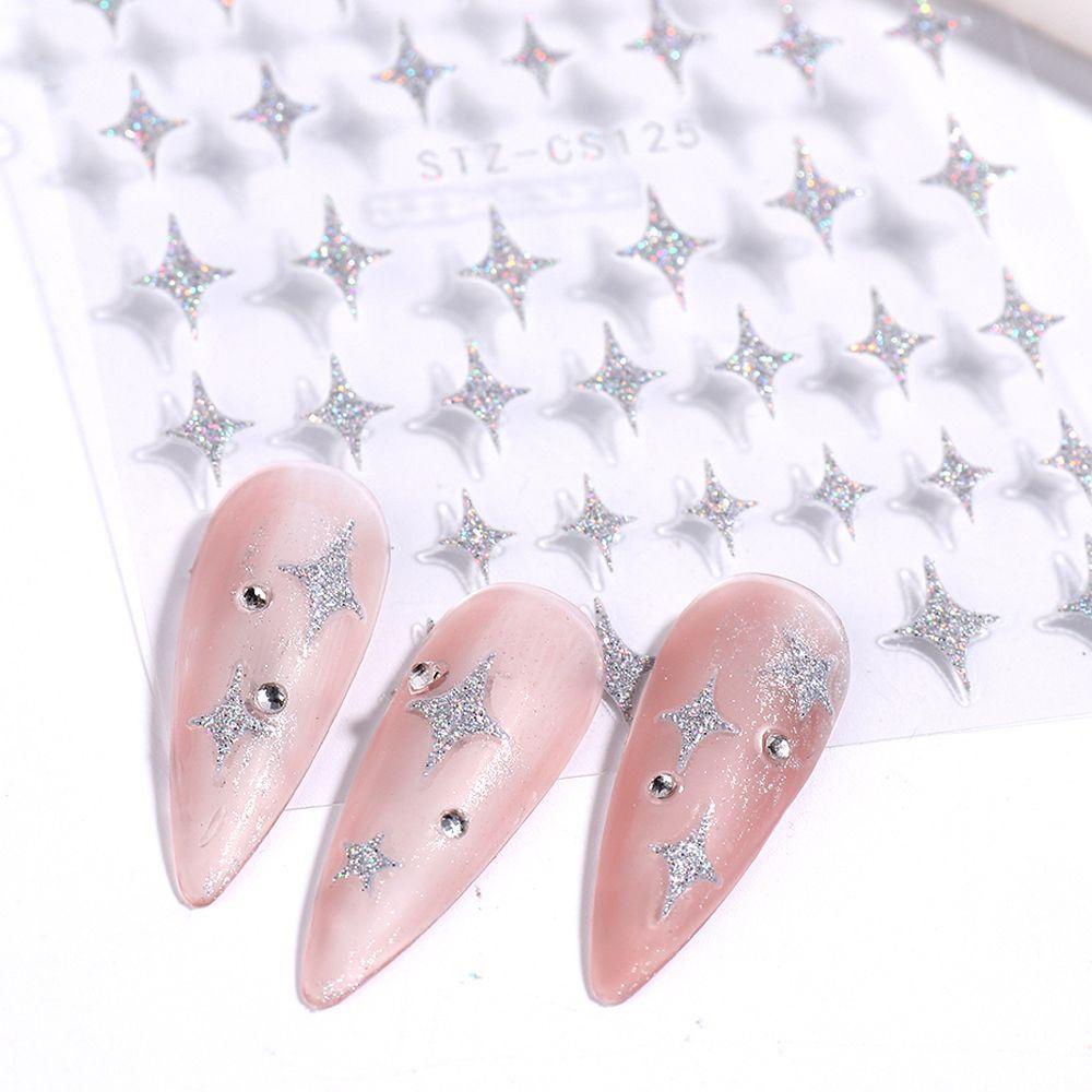 Miếng Dán Trang Trí Móng Tay Nghệ Thuật Phản Quang 3D Thời Trang|Miếng Dán Trang Trí Móng Tay Hình Hoạt Hình Dễ Thương