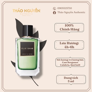 Nước hoa unisex mini Elie Saab Essence No. 6 Vetiver 5ml - Hàng chính hãng