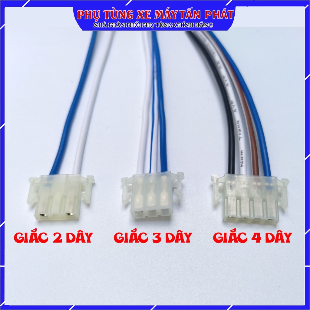 Giắc cắm nút công tắc xe máy Giá 1 dây