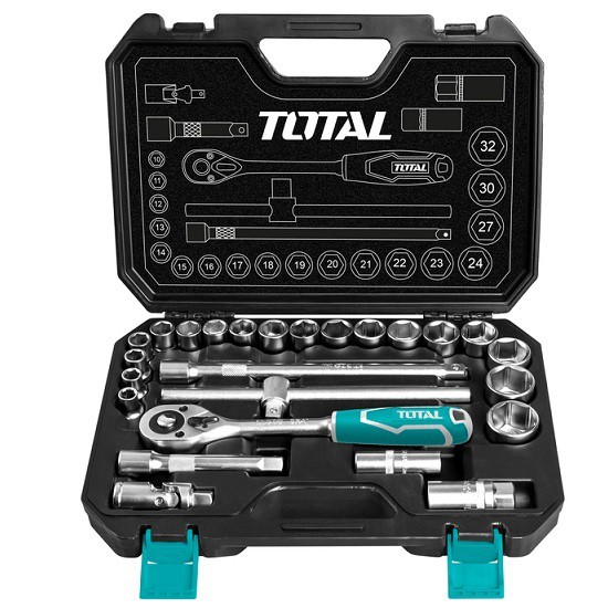 1/2" BỘ TUÝP 25 CHI TIẾT Total - THT121251