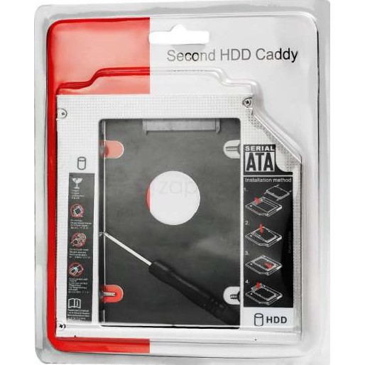 Khay Ổ Cứng Caddy Bay HDD SSD SATA 3 9.5mm/12.7mm - Giải Pháp Lắp Ổ Cứng Thứ 2 cho Laptop