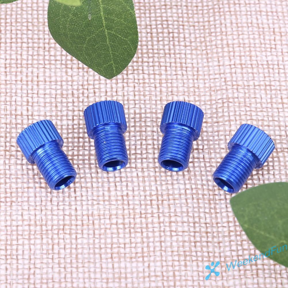 Bộ 4 đầu chuyển đổi van xe đạp Presta sang shrader chuyên dụng