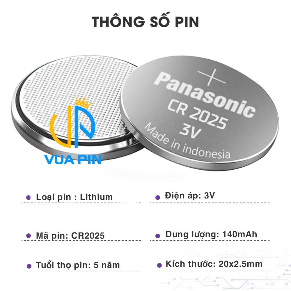 Vỉ 1-5 Viên Pin Panasonic CR-2025 Thay Thế Cho Chìa Khóa Oto Mercedes, Mazda, Honda, Huyndai, VinFast....  Phụ Kiện XT