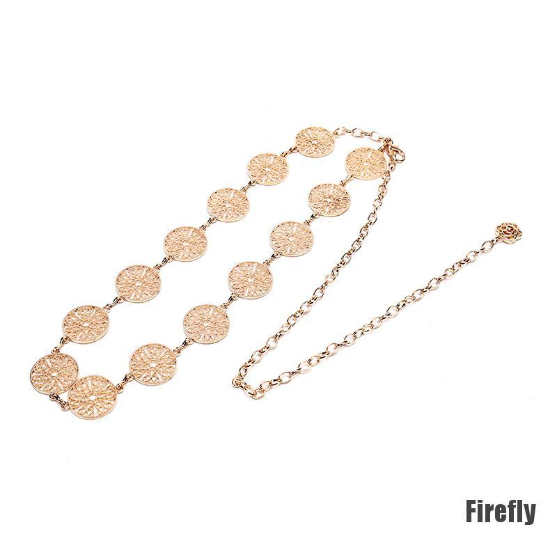 Thắt Lưng Dây Xích Kim Loại Thời Trang Cho Nữ