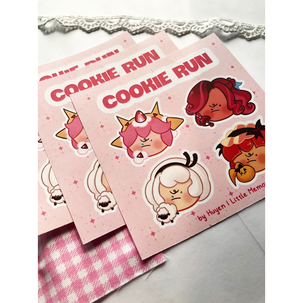 Sticker Cookie Run Kingdom cau có cán mờ độc quyền vẽ bởi artist Huyền | Little Memory