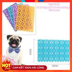Tấm lót nhựa chuồng thú cưng kích thước 20x30cm - CutePets Phụ kiện chó mèo Pet shop Hà Nội