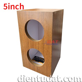 Thùng Loa Đôi 5inch Vân Gỗ Laminate 20*35*20cm WTS-231